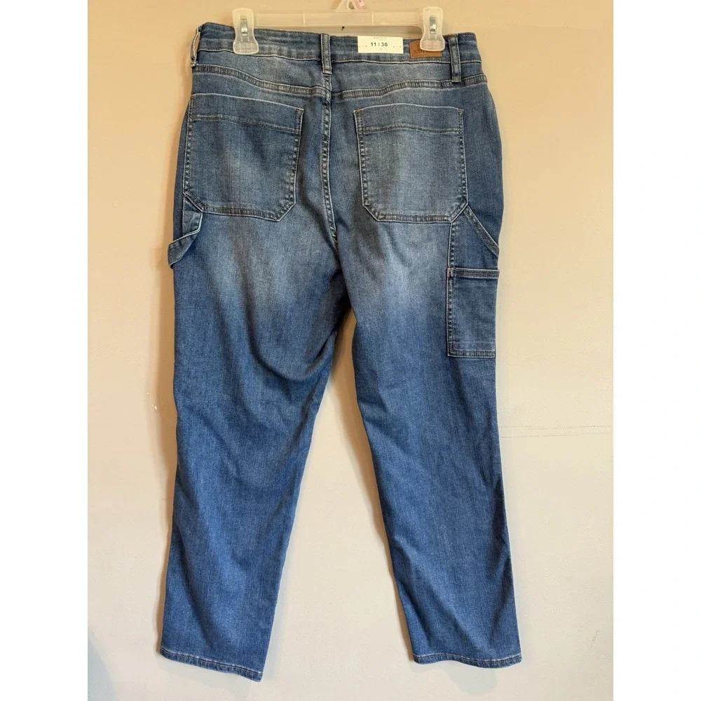 NEW Judy Blue On The Grind Hi-rise Carpenter Slim Fit‎ Jeans 11/30 Stretch